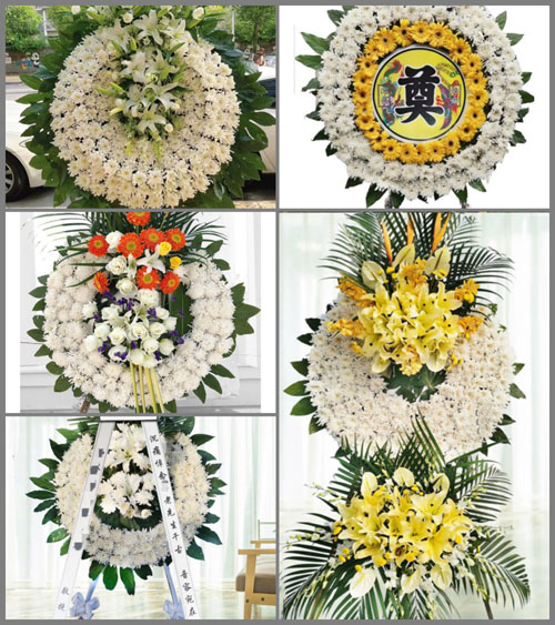 四川成都金堂县三星镇四方村花圈速递